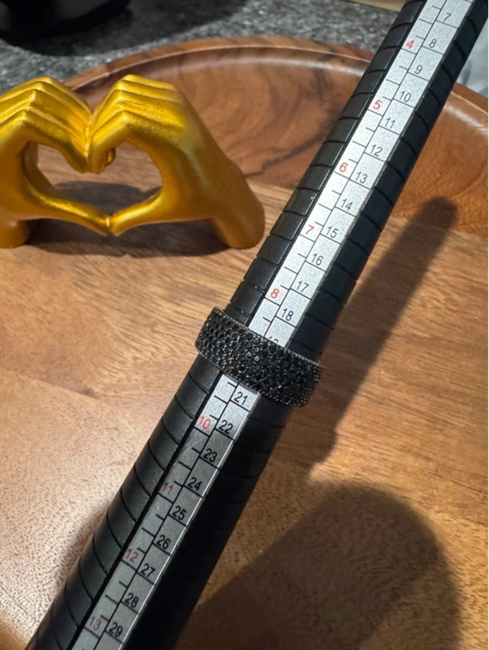 925 pavé band, size 9